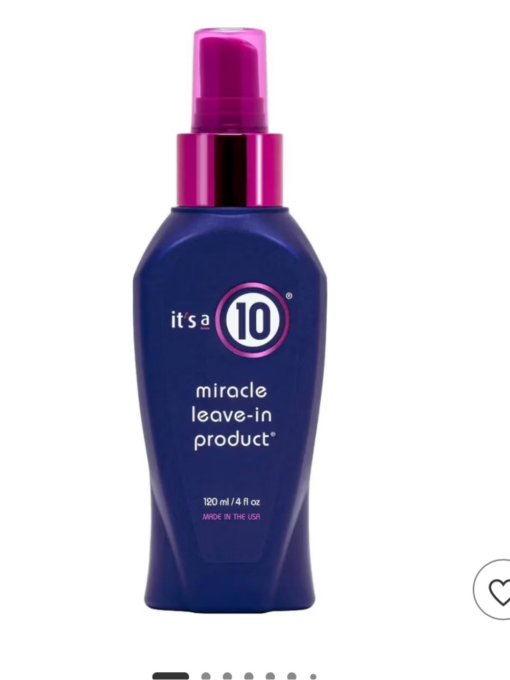 it's a 10 Miracle Leave-In Product - Navy & Hot Pink Bottle